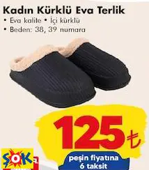 KADIN KÜRKLÜ EVA TERLİK KADIN KÜRKLÜ EVA TERLİK